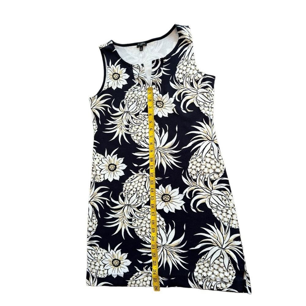 Talbot’s Split Neck Sleeveless Floral Dress - Size Medium Petite - Picture 5 of 7